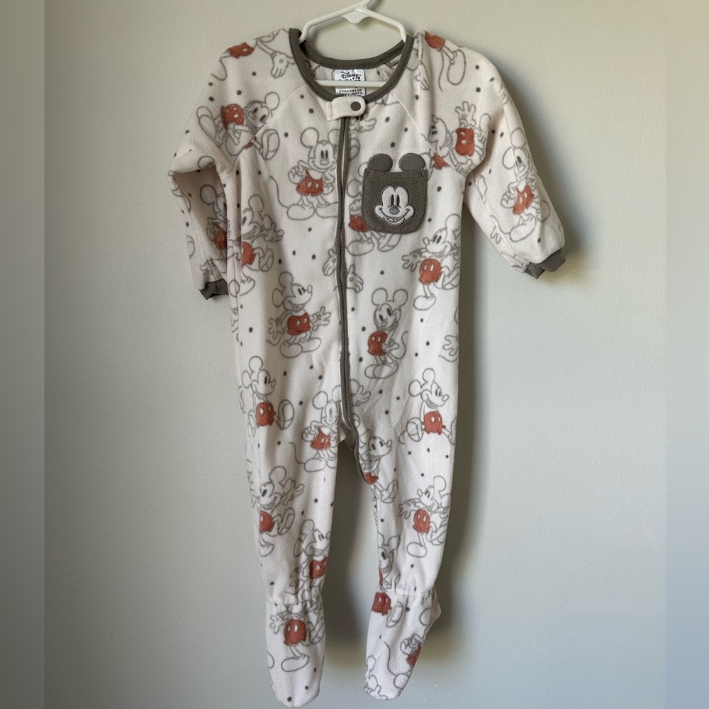 Disney Mickey Mouse Kids Footie - 18-24 months